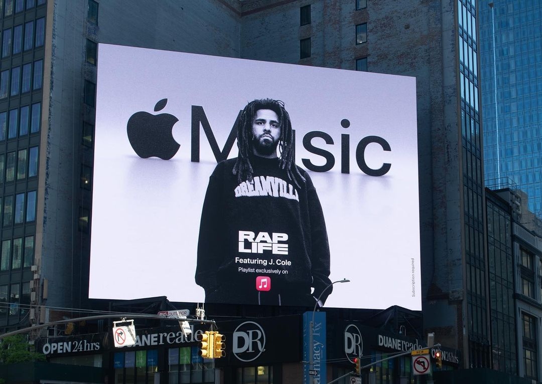 Apple Music. Rap Life. J. Cole billboard